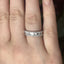 Round Brilliant & Baguette Cut 0.85ct Diamond Half Hoop Eternity Ring
