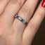 Round Brilliant Cut Sapphire & Diamond 7 Stone Eternity Ring