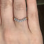 Round Brilliant Cut 0.56ct Diamond Wishbone 7 Stone Eternity Ring