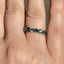 Round Brilliant Cut Emerald & Diamond 7 Stone Eternity Ring