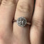 Lab Grown Round Brilliant Cut 1.01 Diamond With Diamond Halo