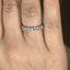 Oval Cut 1.29ct Diamond 13 Stone Half Hoop Eternity Ring