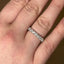 Round Brilliant Cut 1.01ct Diamond Half Hoop Eternity Ring
