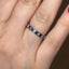 Princess Cut Sapphire & Diamond Full Hoop Eternity Ring