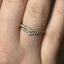 Round Brilliant Cut 0.30ct Diamond Curved Wedding Band