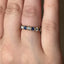 Round Brilliant Cut Sapphire & Diamond Full Hoop Eternity Ring