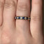 Round Brilliant Cut Sapphire & Diamond Full Hoop Eternity Ring