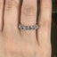 Round Brilliant Cut 1.11ct Diamond 7 Stone Half Hoop Eternity Ring