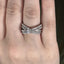 Round Brilliant Cut 1.14ct Diamond 4 Row Crossover Half Hoop Eternity Ring