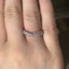 Round Brilliant Cut 1.05ct Diamond 7 Stone Wishbone Eternity Ring
