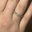 Round Brilliant Cut 0.52ct Diamond Wishbone Half Hoop Wedding Band