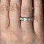 Princess & Baguette Cut 1.00ct Diamond Half Hoop Eternity Ring