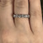 Round Brilliant Cut 0.91ct Diamond 7 Stone Half Hoop Eternity Ring
