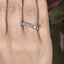 Round Brilliant Cut 1.00ct Diamond 7 Stone Half Hoop Eternity Ring
