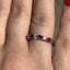 Round Brilliant Cut Ruby & Diamond 7 Stone Eternity Ring