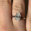 Lab Grown Oval Cut 2.00ct Diamond Solitaire Engagement Ring