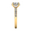 Lab Grown Oval Cut 1.00ct Diamond Engagement Ring with Diamond Shoulders & Hidden Halo