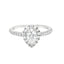 Pear Cut 0.54ct Diamond Halo Engagement Ring