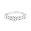 Oval Cut 1.29ct Diamond 13 Stone Half Hoop Eternity Ring