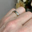 18ct Yellow Gold & Platinum Flat Wedding Band with Bevelled Edges