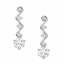 Round Brilliant Cut Diamond Fancy Drop Earrings