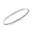 18ct White Gold Princess Cut Diamond Bangle
