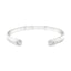9ct White Gold Open Ended Diamond Bangle