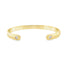 9ct Yellow Gold Open Ended Diamond Bangle