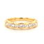 Round Brilliant Cut 0.82ct Diamond Channel Set 9 Stone Eternity Ring