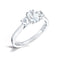 Oval Cut 0.53ct Diamond Trilogy Engagement Ring