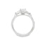 Emerald Cut 0.71ct Diamond Trilogy Engagement Ring