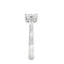 Emerald Cut 0.71ct Diamond Trilogy Engagement Ring