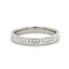 Round Brilliant Cut Diamond Offset Channel Set Wedding Band 0.51cts