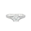 Round Brilliant Cut 0.76ct Diamond Engagement Ring with Diamond Shoulders
