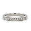 Round Brilliant Cut Diamond Grain Set Wedding Band 0.25cts