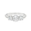 Round Brilliant Cut 0.55ct Diamond Trilogy Engagement Ring