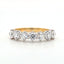 Round Brilliant Cut 1.64ct Diamond 7 Stone Half Hoop Eternity Ring