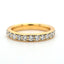 Round Brilliant Cut 1.30ct Diamond Grain Set Full Hoop Eternity Ring