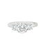 Round Brilliant Cut 1.00ct Diamond Trilogy Engagement Ring