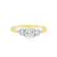 Round Brilliant Cut 0.52ct Diamond Trilogy Engagement Ring