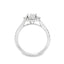 Round Brilliant Cut 1.00ct Diamond Halo Engagement Ring