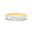 Round Brilliant Cut 1.00ct Diamond 7 Stone Half Hoop Eternity Ring