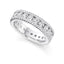 Round Brilliant Cut 2.60ct Diamond Full Hoop Eternity Ring