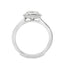 Cushion Cut 0.98ct Diamond Halo Engagement Ring