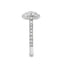 Cushion Cut 0.98ct Diamond Halo Engagement Ring