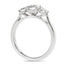 Round Brilliant Cut 0.70ct Diamond Trilogy Engagement Ring