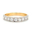 Round Brilliant Cut 0.50ct Diamond Grain Set 9 Stone Eternity Ring