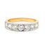 Round Brilliant Cut 0.77ct Diamond Grain Set 7 Stone Eternity Ring