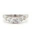 Round Brilliant Cut 0.50ct Diamond 5 Stone Wishbone Eternity Ring
