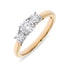 Round Brilliant Cut 0.50ct Diamond Trilogy Engagement Ring